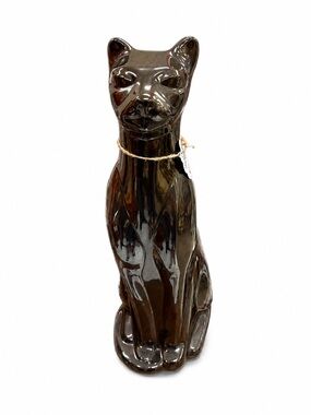 Ceramic Decorative 18in  Cat Figurine - Black